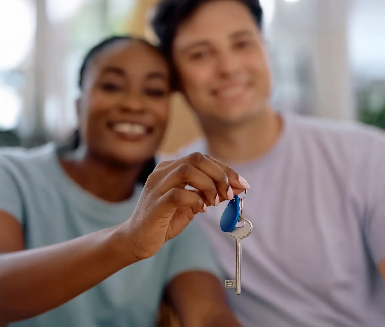 Couple With A Key Vertical
