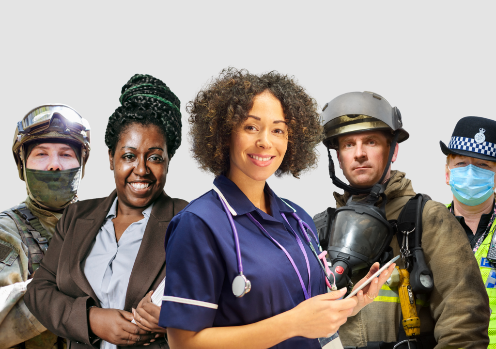 Happy Key Workers People Image